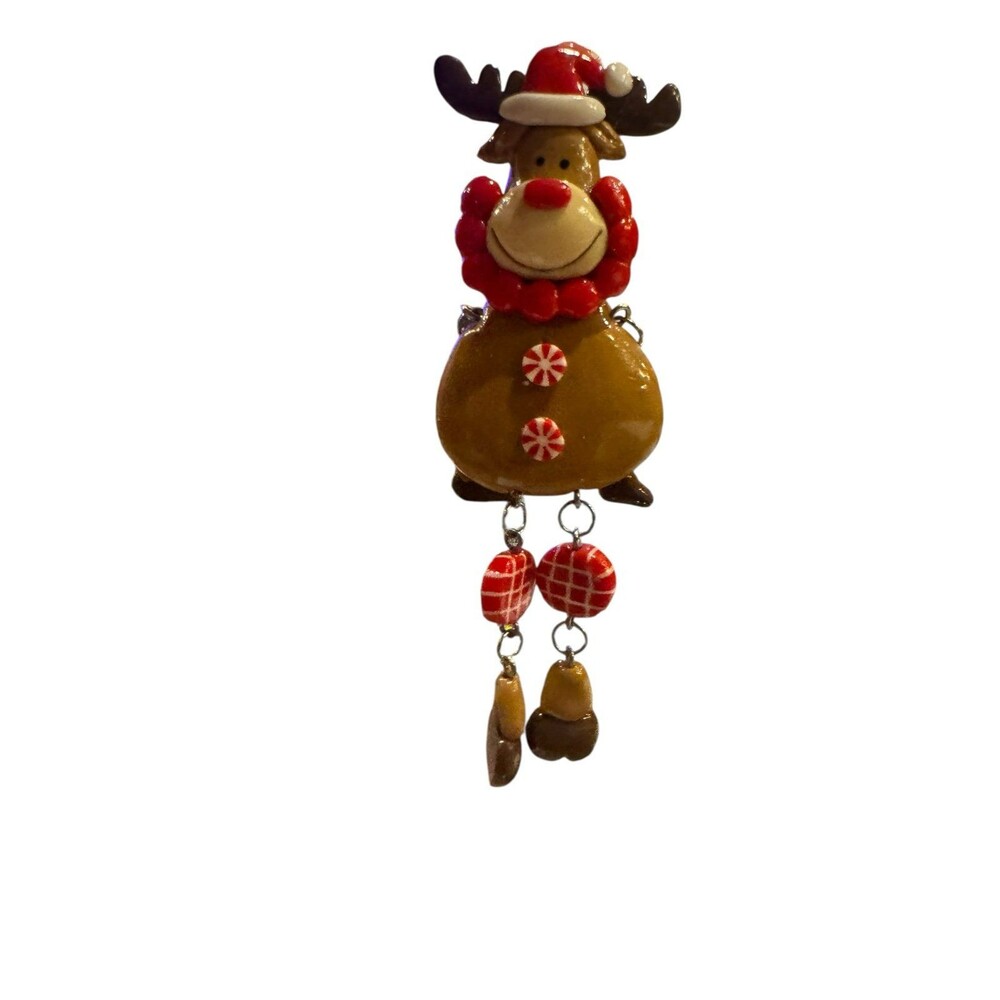 Macy’s holiday lane dangling Moose Christmas ornament